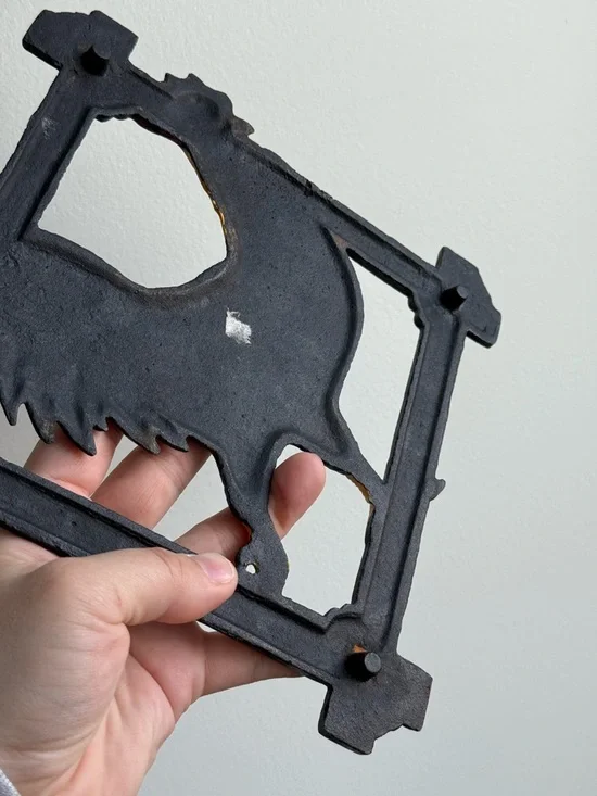 Vintage Rooster Iron Painted 8.5x8.5" Trivet Kitchen Farmhouse Decor Cottagecore - Picture 8 of 12